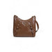 Brown leather Guess Women Bag featuring gold-toned hardware and adjustable strap