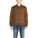 Brown quilted bomber jacket with front zipper from Antony Morato Men Jacket collection