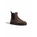 Brown suede Chelsea boot with thick platform sole from Antony Morato Men Boots