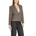 Brown tailored blazer with single button closure from Only Women Blazer collection