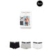 Calvin Klein 3-pack men’s boxer briefs in black, grey, and white colors