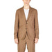 Camel-colored wool suit jacket with notched lapels from Hamaki-ho Men Blazer