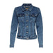 Classic blue denim jacket with button front and chest pockets from Only Women Blazer