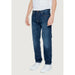 Classic straight-leg blue jeans with five-pocket styling from Armani Exchange Men Jeans