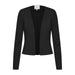 Close-up of Ichi Ichi Women Blazer, black jacket with top for Ichi women