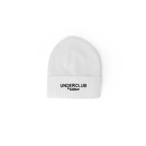 White Un Club beanie showcased, epitomizing urban city style and urban style clothing