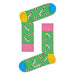 Colorful candy cane patterned socks on green background - Happy Socks Women’s Underwear