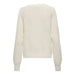 Cream-colored knit sweater with long sleeves and round neckline from Only Women Cardigan