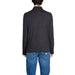 Dark gray long-sleeved polo shirt back view from Emporio Armani Underwear collection