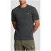 Dark gray Lyle & Scott Men T-Shirt with yellow logo, ideal for all seasons