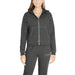 Dark gray zip-up hooded sweatshirt with contrasting stitching from Calvin Klein Sport