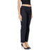 Dark navy straight-leg cropped trousers by Street One for women