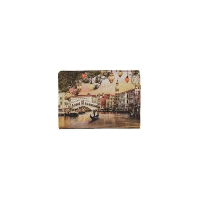 Decorative wall plaque of a romantic Venice canal scene with Rialto Bridge featured on Y Not Women Wallet