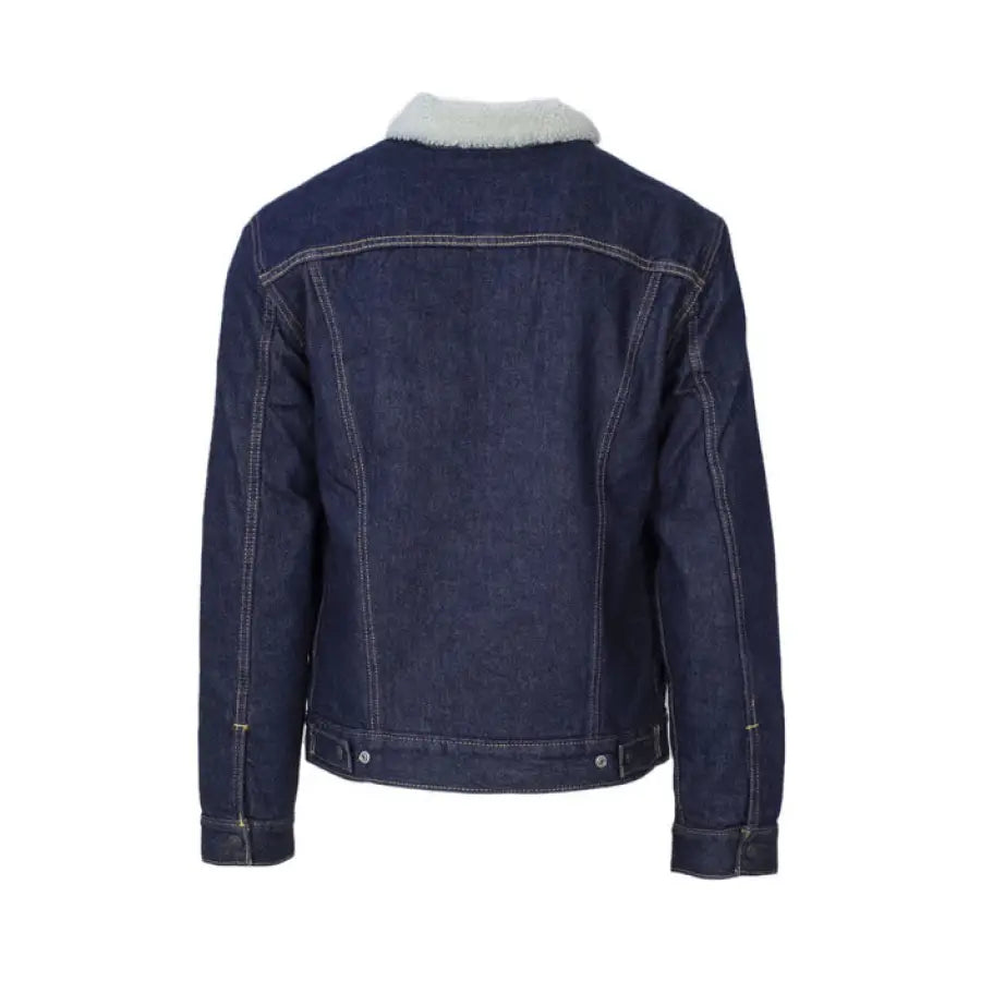 Levi’s Men’s Denim Jacket with Shearling Collar - Stylish and Warm Outerwear