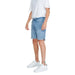 Jack & Jones Men Shorts styled with white t-shirt and white sneakers for a trendy look