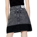 Calvin Klein Jeans Women’s Denim Skirt with Two-Tone Black and Gray Acid-Wash Design