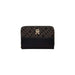 Designer Tommy Hilfiger Women Wallet with patterned upper and solid lower, gold logo emblem