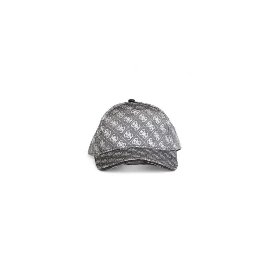 Guess Women’s Gray Baseball Cap with Repeating Logo Pattern