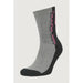 Calvin Klein gray and black athletic sock with pink text for women - Calvin Klein Jeans