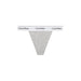 Gray Calvin Klein thong underwear with branded waistband for women