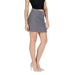 Gray denim mini skirt with decorative stitching from Only Women Skirt collection