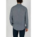 Back view of Gray patterned Armani Exchange Men Button-Up Shirt