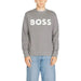 Gray Boss Men sweatshirt with BOSS printed in white letters on the front