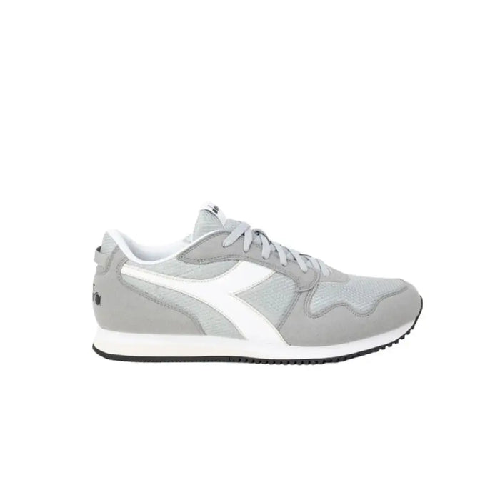 Gray and white Diadora Men Sneakers featuring a retro athletic design