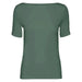 Green short-sleeved top with boat neckline from Vero Moda Women collection