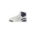 High-top New Balance sneaker in white and navy blue colors, New Balance Women Sneakers