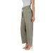 High-waisted olive green denim pants with relaxed wide-leg silhouette by Only Women Jeans