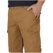 Lyle & Scott Men Shorts - Khaki Cargo Shorts with Side Pocket and Small Yellow Logo