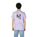 Lavender Calvin Klein Jeans Men T-Shirt featuring black and white graphic design on back