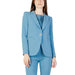 Light blue single-button blazer with notched lapels by Rinascimento for women