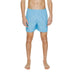 Light blue Nike Swim swim shorts worn by a model showcasing men’s swimwear