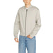 Light gray bomber jacket with front zipper closure from Calvin Klein Men