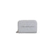 Light gray Calvin Klein Jeans wallet with embossed logo and zipper closure