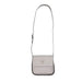 Light gray crossbody handbag featuring a triangular logo from Guess Women’s Bag