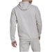 Light gray hooded sweatshirt view from the back, featuring Adidas branding for men