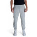 Calvin Klein Men Trousers: Light gray sweatpants with elastic cuffs at the ankles