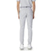 Le Coq Sportif men’s light gray sweatpants with tapered legs and cuffed ankles