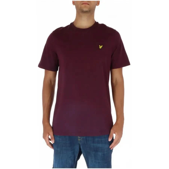 Lyle & Scott - Men T-Shirt - bordeaux / S - Clothing