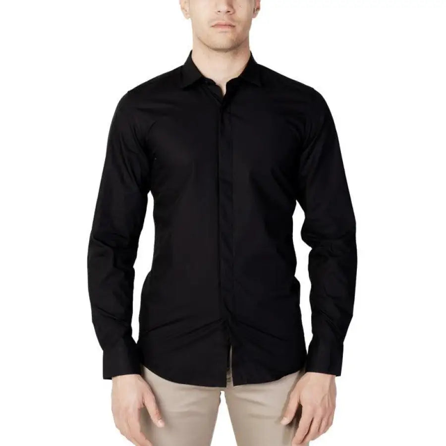 Antony Morato - Men Shirt - black / 44 - Clothing Shirts