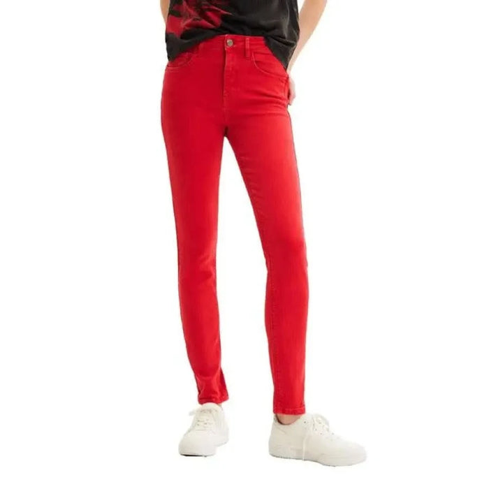 Desigual - Women Jeans - red / 34 - Clothing