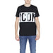 Icon Icon Men T-Shirt with person print on black fabric