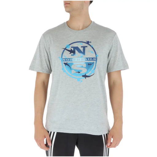 North Sails - Men T-Shirt - grey / S - Clothing T-shirts