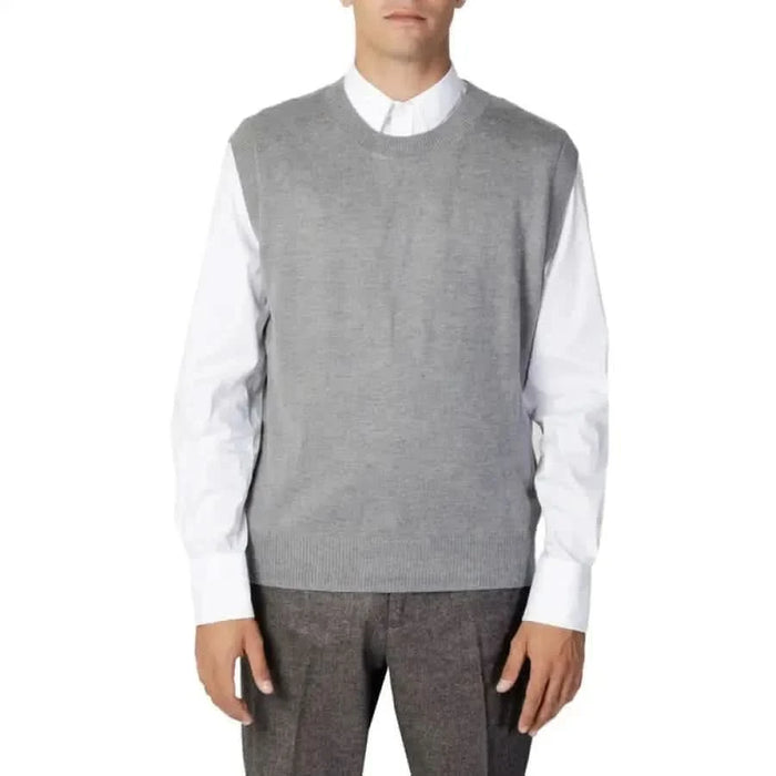 Antony Morato - Men Gilet - grey / S - Clothing Gilets