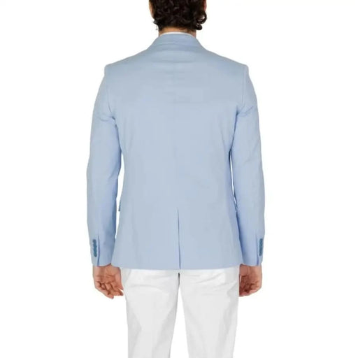 Antony Morato Men Blazer featuring man in light blue suit