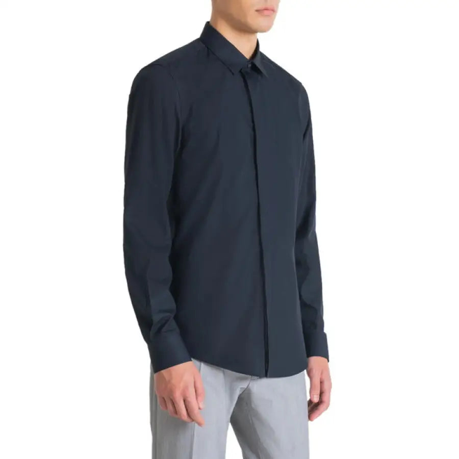 
                      
                        Antony Morato - Men Shirt - blue / 44 - Clothing Shirts
                      
                    