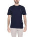 Urban style Hamaki-ho men’s navy t-shirt with pocket - modern clothing for men